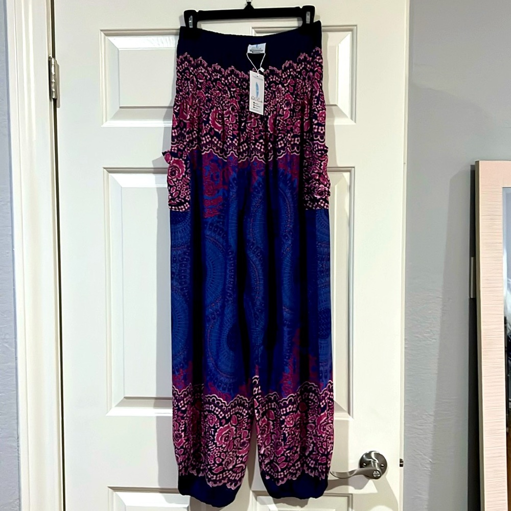 Boho yoga pants - L